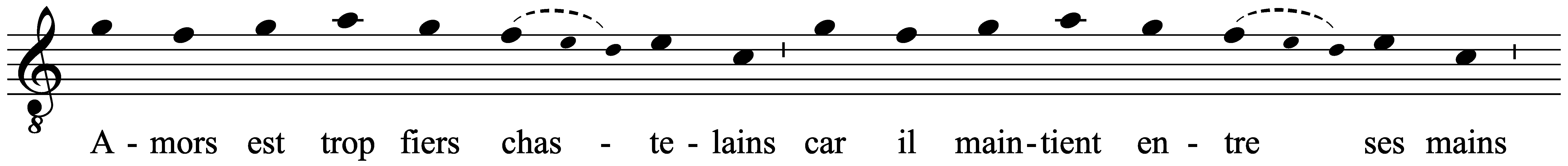 Work musical notation